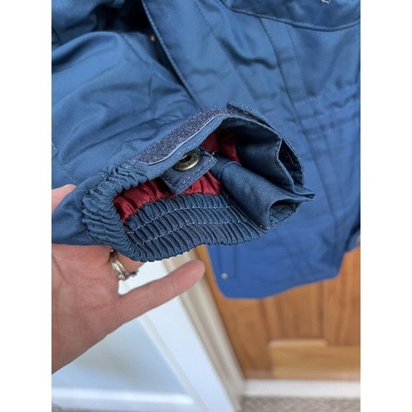VTG Spyder Ski Coat Jacket Blue Red SM Snowboard Heavy Zip Lining Hood Gorpcore - Picture 7 of 15